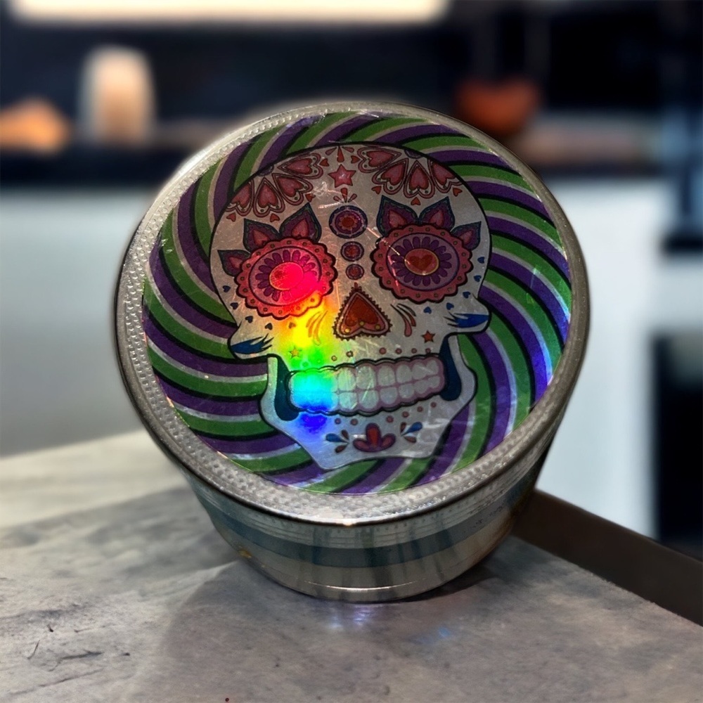 Sugar Skull herb grinder